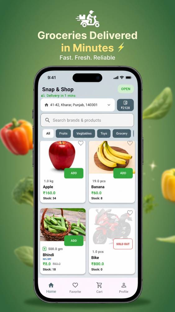 User app screenshot